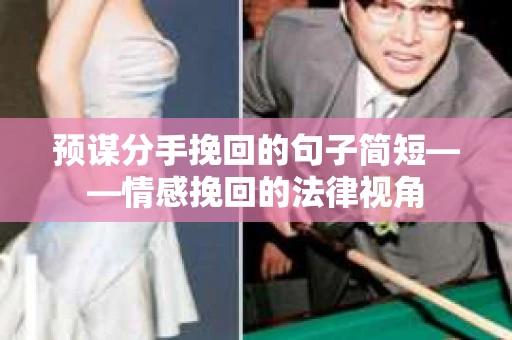 预谋分手挽回的句子简短——情感挽回的法律视角