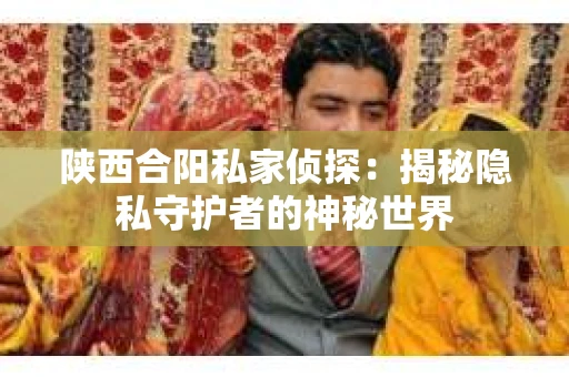 陕西合阳私家侦探：揭秘隐私守护者的神秘世界