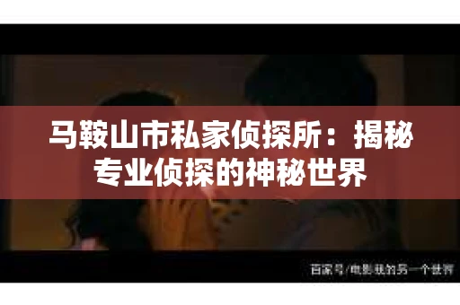 马鞍山市私家侦探所：揭秘专业侦探的神秘世界