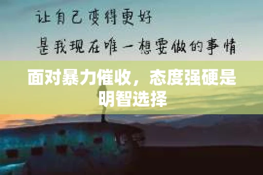 面对暴力催收，态度强硬是明智选择