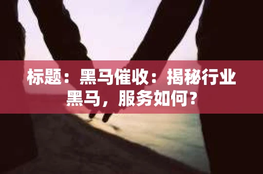 标题：黑马催收：揭秘行业黑马，服务如何？