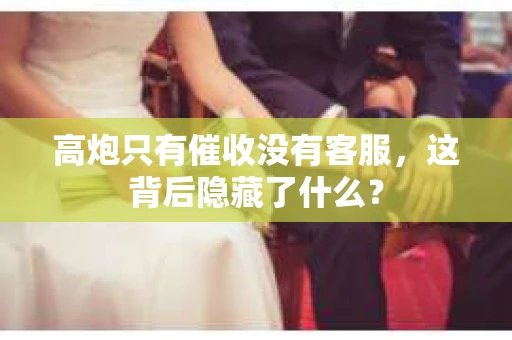 高炮只有催收没有客服，这背后隐藏了什么？