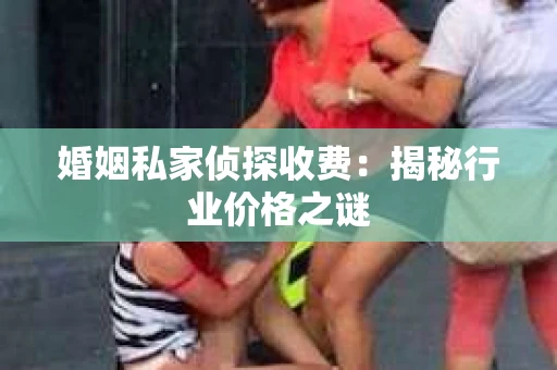 婚姻私家侦探收费：揭秘行业价格之谜