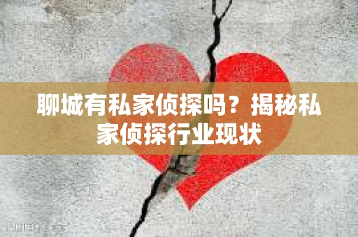 聊城有私家侦探吗?揭秘私家侦探行业现状 聊城有私家侦探吗?揭秘私家侦探行业现状