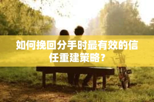 如何挽回分手时最有效的信任重建策略? 如何挽回分手时最有效的信任重建策略?