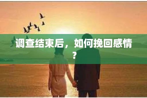 调查结束后,如何挽回感情? 调查结束后,如何挽回感情?