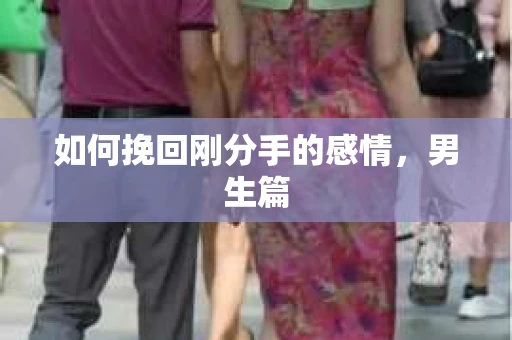 如何挽回刚分手的感情，男生篇
