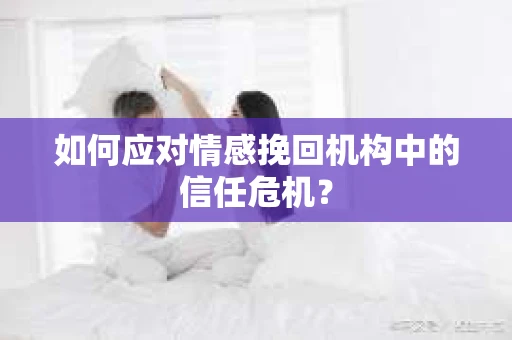 如何应对情感挽回机构中的信任危机？