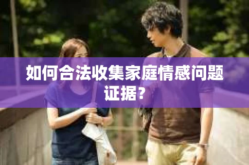 如何合法收集家庭情感问题证据？